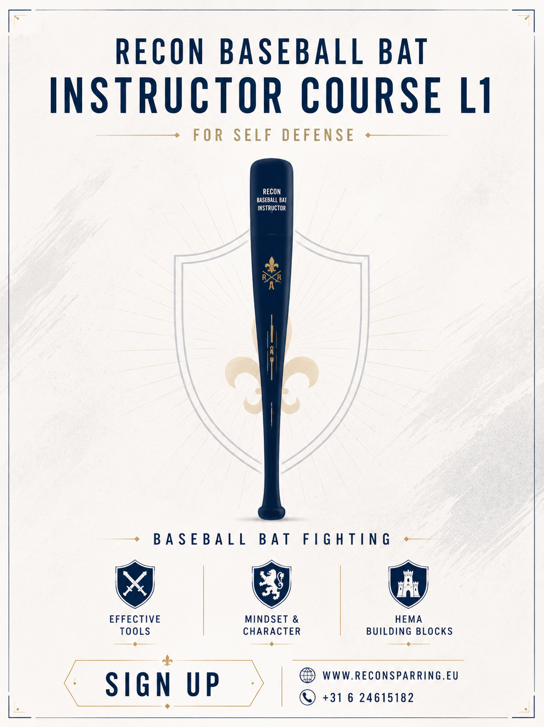 Baseball Bat Fighting Instructor Course L1 – Recon Method
